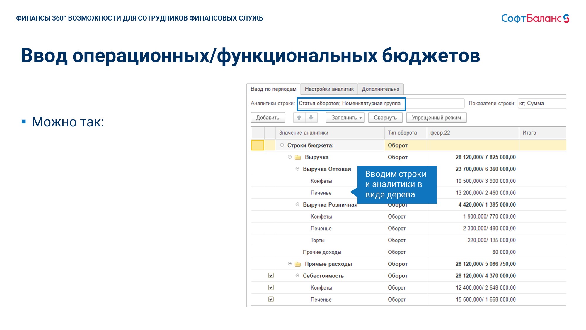 Финансы 360° бюджетирование на базе 1С - купить программу по цене 100 000  руб.